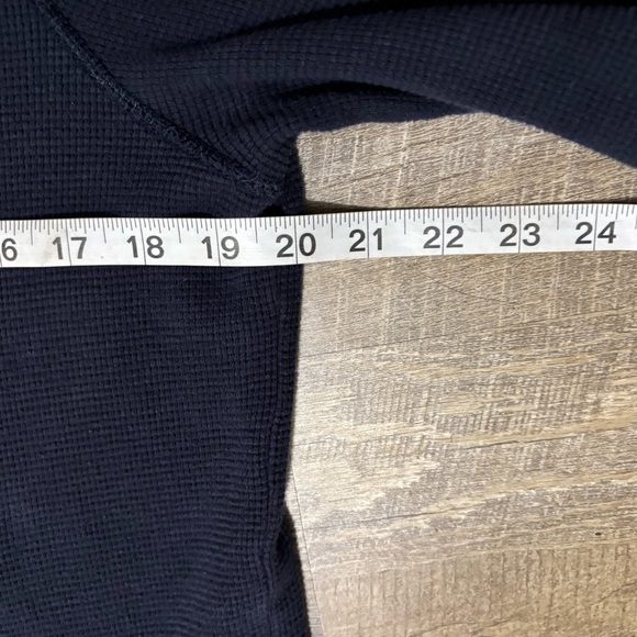 Hollister Waffle Knit Full Zip Hoodie Men's M Blue Fleece Y2K Wave Crashers - Picture 9 of 10